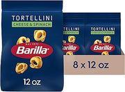 Barilla Cheese & Spinach Tortellini Pasta, Pantry Friendly Pasta,12oz (8PK)