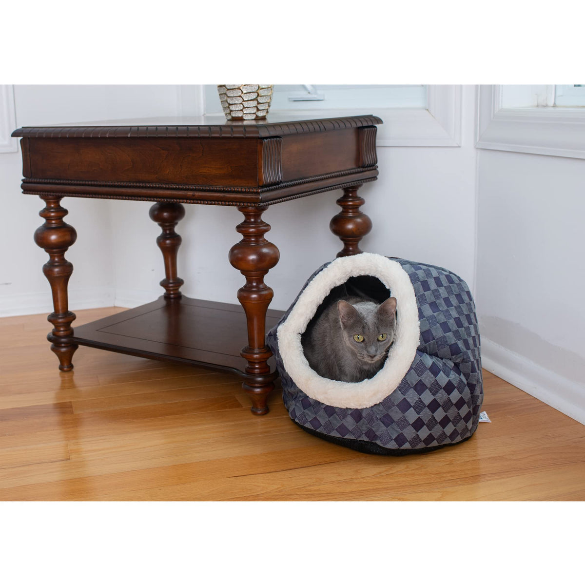 Cat Bed by Armarkat – One Size, fabric, blue, Model C44