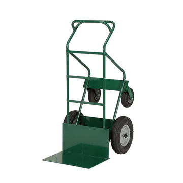 Little Giant Steel Hand Truck, 800 lb. Capacity, Green - Continuous 10" Flat-Free