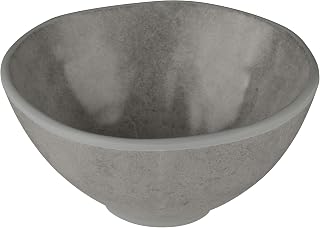 Elite Global Solutions B4582-SVST Round Bowl, 4 1/2" Dia. x 2 3/8" h., Melamine, Silverstone (Pack of 6)