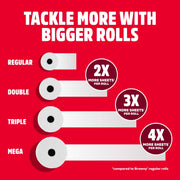 Brawny 12 Rolls (76 Sheets each) / White / 12 Double Rolls (76 Sheets Each) Paper Towels