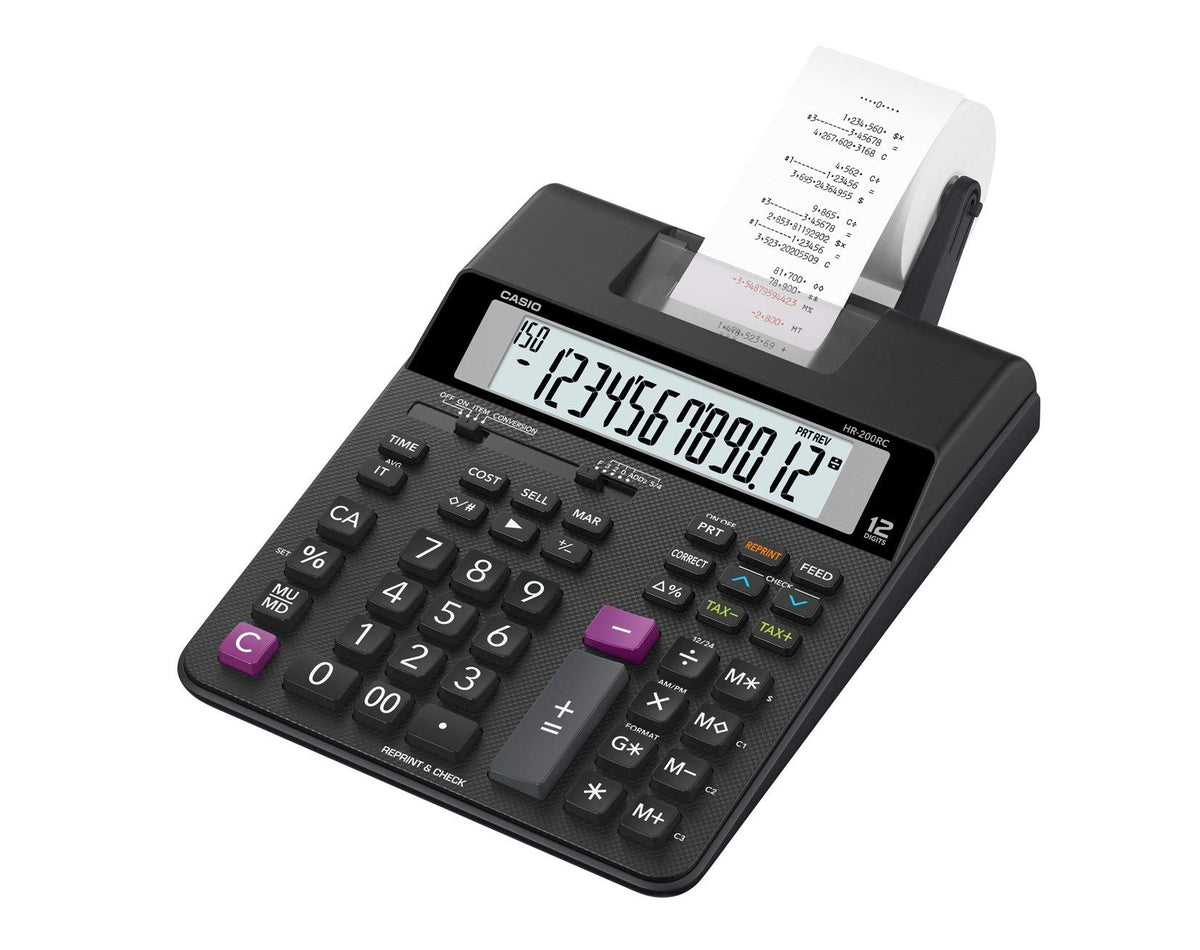Printing Calculator by Casio – Aa, Model HR-200RC