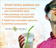 World Centric - BB-SC-U8 100% Compostable Bowls by – Made from Unbleached Plant Fiber, Soup Bowls, 8 oz (Pack of 500)