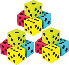 Teacher Created Resources Foam Colorful Jumbo Dice, 4 Per Pack, 3 Packs