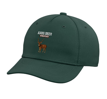 Chital Axis Deer Adjustable Printed Baseball Hat by Chital Axis Deer Lovers Shop – Cotton, Dark Green