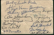 Team Signed Postcard of the 1947 Philadelphia Eagles