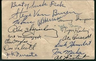 Team Signed Postcard of the 1947 Philadelphia Eagles