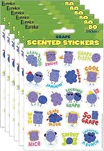 Eureka Grape Scented Stickers, 80/Pack, 6 Packs (EU-650943-6)