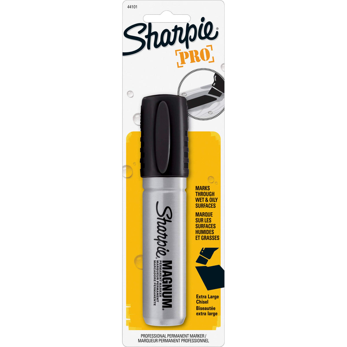 Magnum Black Permenant Markers by Sharpie – Plastic, Pack of 12, Model 44101PPBD