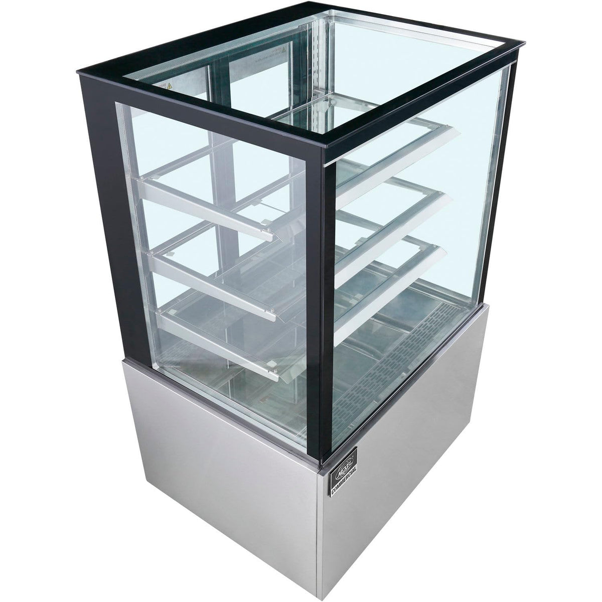 Global Industrial Refrigerated Cake Display Cabinet by Nexel – 12.7 cubic_feet, Stainless Steel, Silver, Model CD900-3-HC