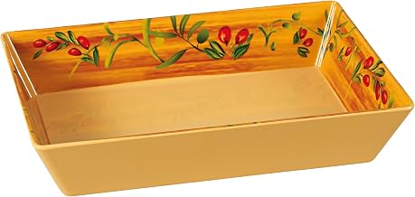 Yanco OL-614 Olive Rectangular Deep Plate