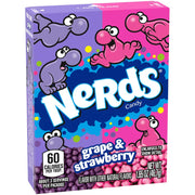Grape & Strawberry Candy 1.65 Ounce by Nerds – 1.65 Ounce (Pack of 36), Multicolor, Pack of 36, Model WONERGAR