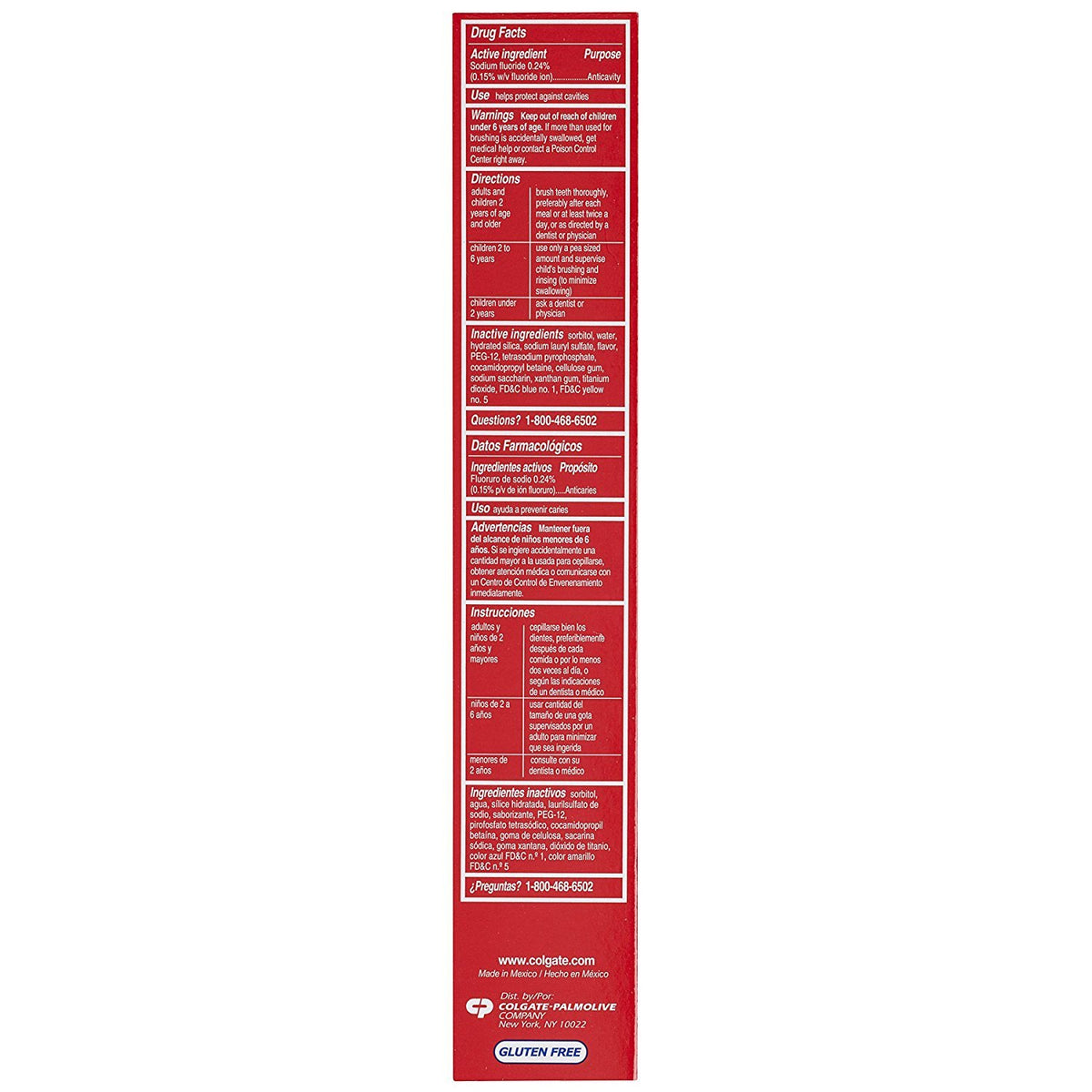 Colgate Mint / 8 Ounce (Pack of 6) / 1 Toothpaste