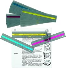 Roylco Reading Bright Colored Highlight Strips for Practicing Reading Skills - Set of 30