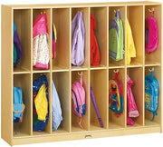 Jonti-Craft 2686JC Twin Trim Locker for Kids Storage - Classroom & Daycare Coat Locker