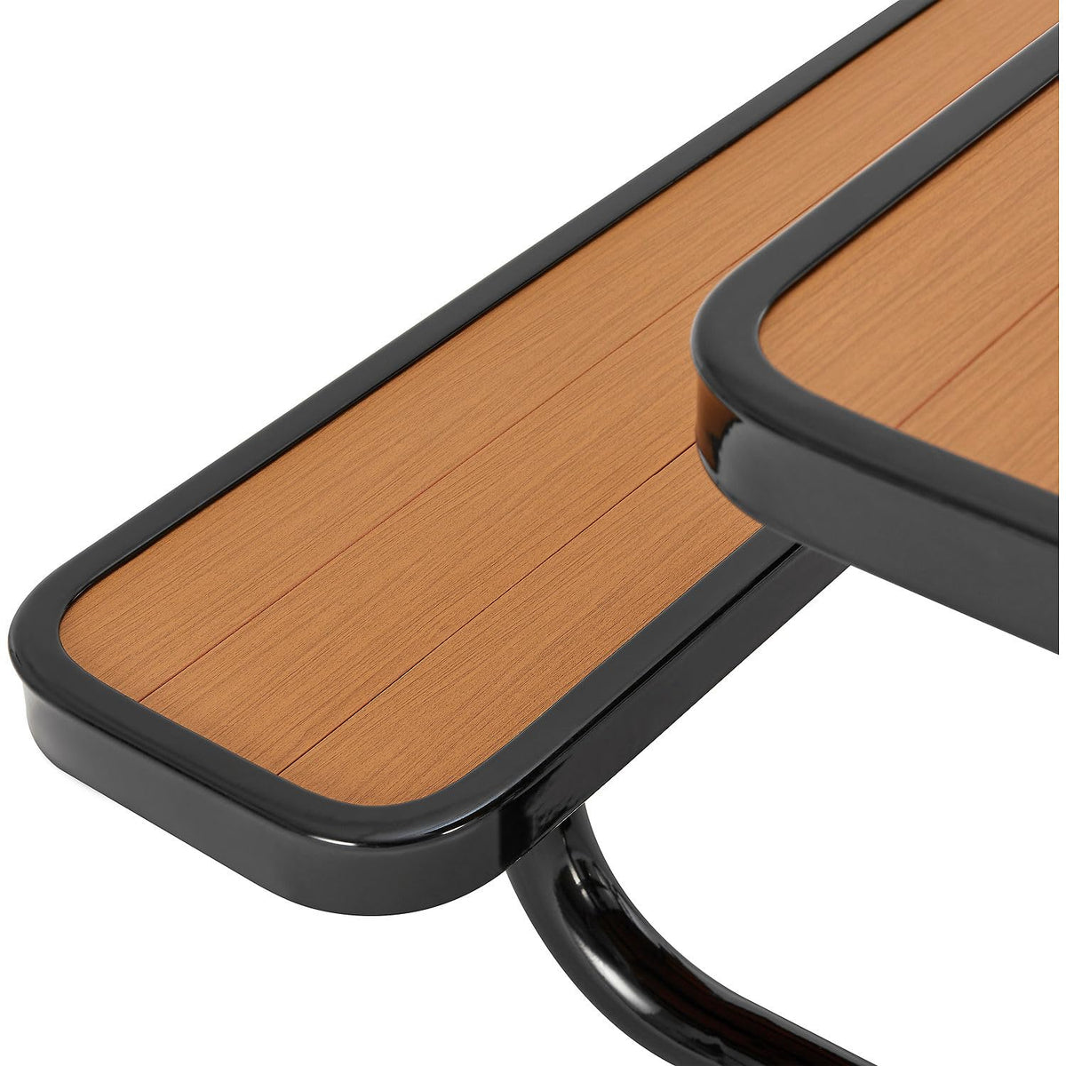 6' Picnic Table by Global Industrial – Recycled Plastic & Steel, Tan, Model 271668