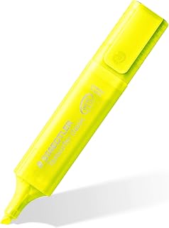 STAEDTLER 364-1P WP4 Yellow Highlighter Textsurfer Classic, Pack of 4