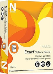 Neenah Exact Vellum Bristol Cardstock, 8.5" x 11", 67 lb/147 GSM, Ivory, 250 Sheets (81368)