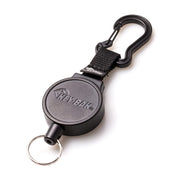 MID6 Retractable Carabiner Keychain by KEY-BAK – 36" (Pack of 1), Polycarbonate, Black, Model 0006-011