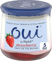 Oui by Yoplait French Style Strawberry Whole Milk Yogurt, 5 OZ Jar