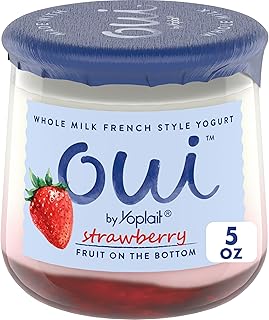 Oui by Yoplait French Style Strawberry Whole Milk Yogurt, 5 OZ Jar