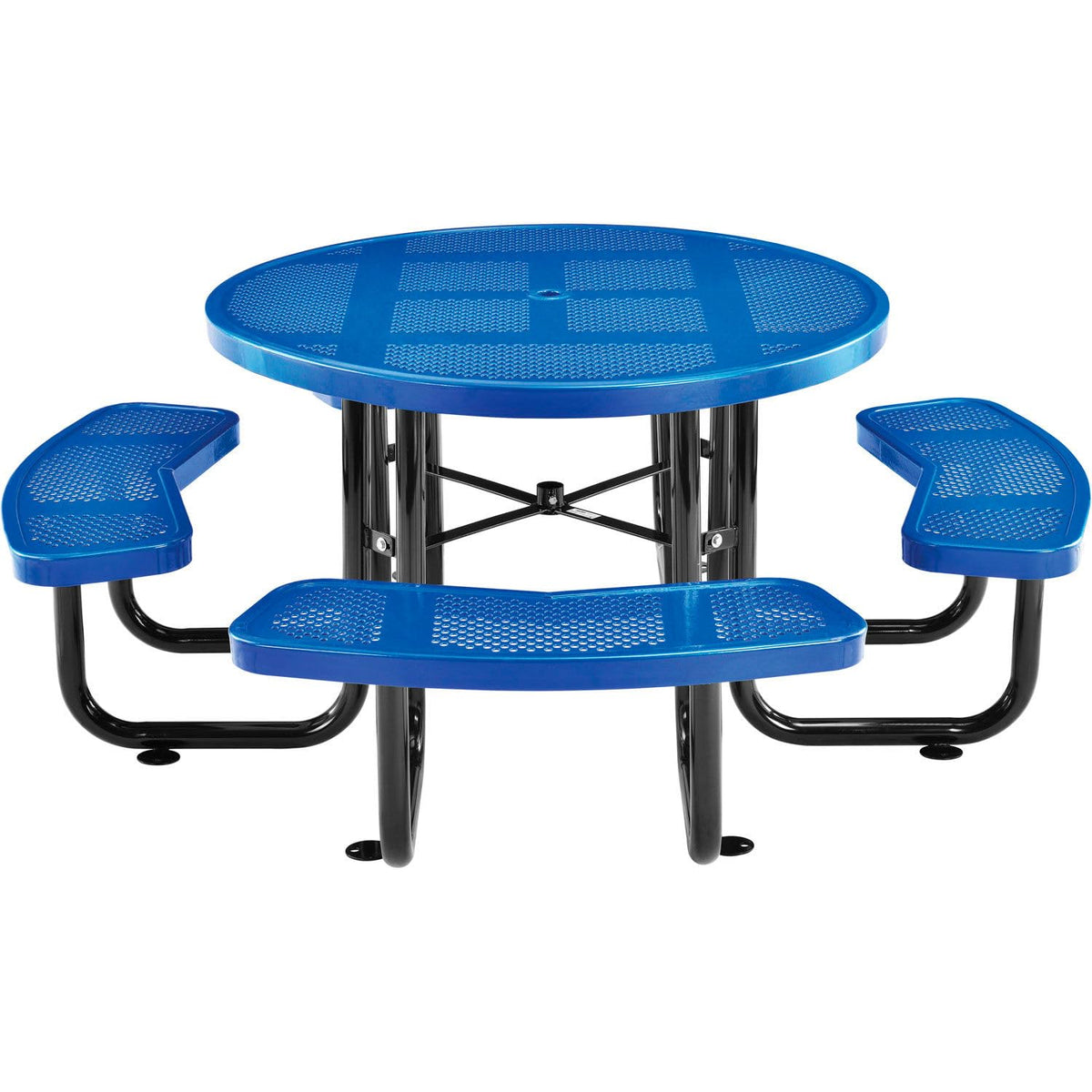 Global Industrial Blue / 84 inches x 84 inches x 29.5 inches / Industrial Picnic Tables