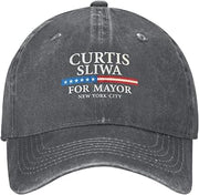 Curtis Sliwa for Mayor New York City Hat 2026 New York Election Golf Dad Hats Retro Denim Baseball Cap