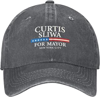 Curtis Sliwa for Mayor New York City Hat 2026 New York Election Golf Dad Hats Retro Denim Baseball Cap