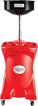 JohnDow Industries JDI-27GFD 27 Gallon Pump Assist Portable Oil Drain, 16 inch Diameter Centered Funnel, Adjustable Funnel Height of 45 in. to 70 in. With Molded in Tool Tray for Oil Filters and Tools
