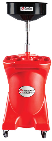 27 Gallon Pump Assist Portable Oil Drain by JohnDow Industries – Polyethylene, Model JDI-27GFD