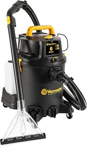 Vacmaster VK609PFR 0201 6 Gal 5.5 PHP 3-in-1 Wet/Dry/Upholstery Shampoo Vac