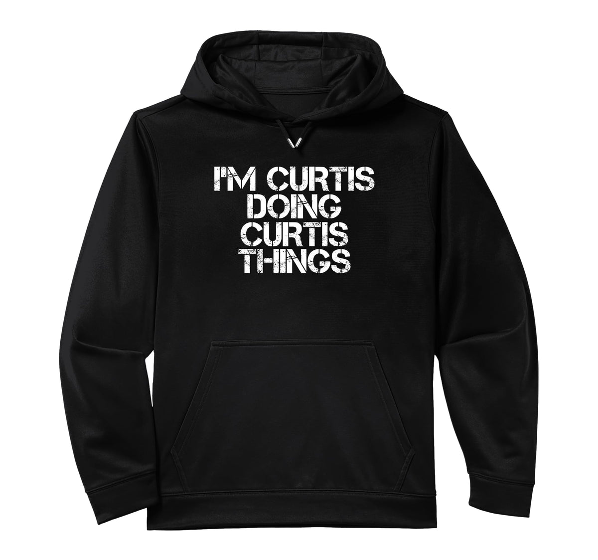 I'M CURTIS DOING CURTIS THINGS Funny Gift Idea Performance Hoodie by Sarcastic Birthday Name Text Joke Lover Designs – Polyester, Black, Model 2ABKQ7KZ68J