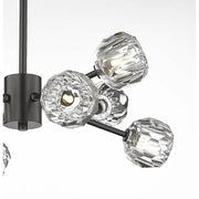 8-Light Black Iron Chandelier with Crystal Shades - Lighting - Black by Design Living – Black, Model YS91C26B