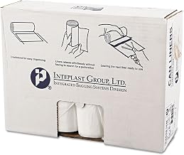 High-Density Commercial Can Liners, 45 gal, 16 mic, 40" x 48", Clear, Interleaved Roll, 25 Bags/Roll, 10 Rolls/Carton