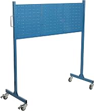 Global Industrial Mobile Steel Pegboard Panel Rack, Blue, 60" W