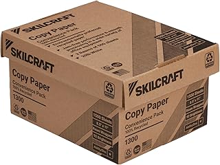 AbilityOne 7530017111300-100% Post-Consumer Recycled Convenience Copy Paper - Ream Wrapped - 3 Reams/BX - 1500 units