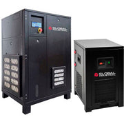 Tankless Rotary Screw Compressor w/Dryer by Global Industrial – Steel, Model 133690
