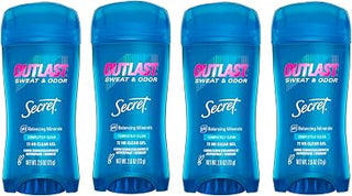 Secret Outlast Clear Gel Antiperspirant Deodorant for Women, Completely Clean, 2.6 oz (Pack of 4)