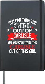 Carlisle Girl Cant Take Her Out Of Carlisle Hardcover Journal, Black