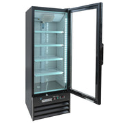 21 5/8" Glass Door Merchandiser by MOTAK – 24.80x25.59x69.09, In Description, Black, Model MGD-1DR-21-X