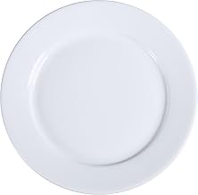 Yanco AC-16 ABCO Dinner Plate, 10.5" Diameter, Porcelain, Super White, Pack of 12