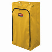 Durable Replacement Front Zippered Vinyl Bag 24 Gal Yellow for Industrial Janitorial Cleaning Cart Waste Linen/Laundry/Trash Collection by Rubbermaid Commercial Products – Model