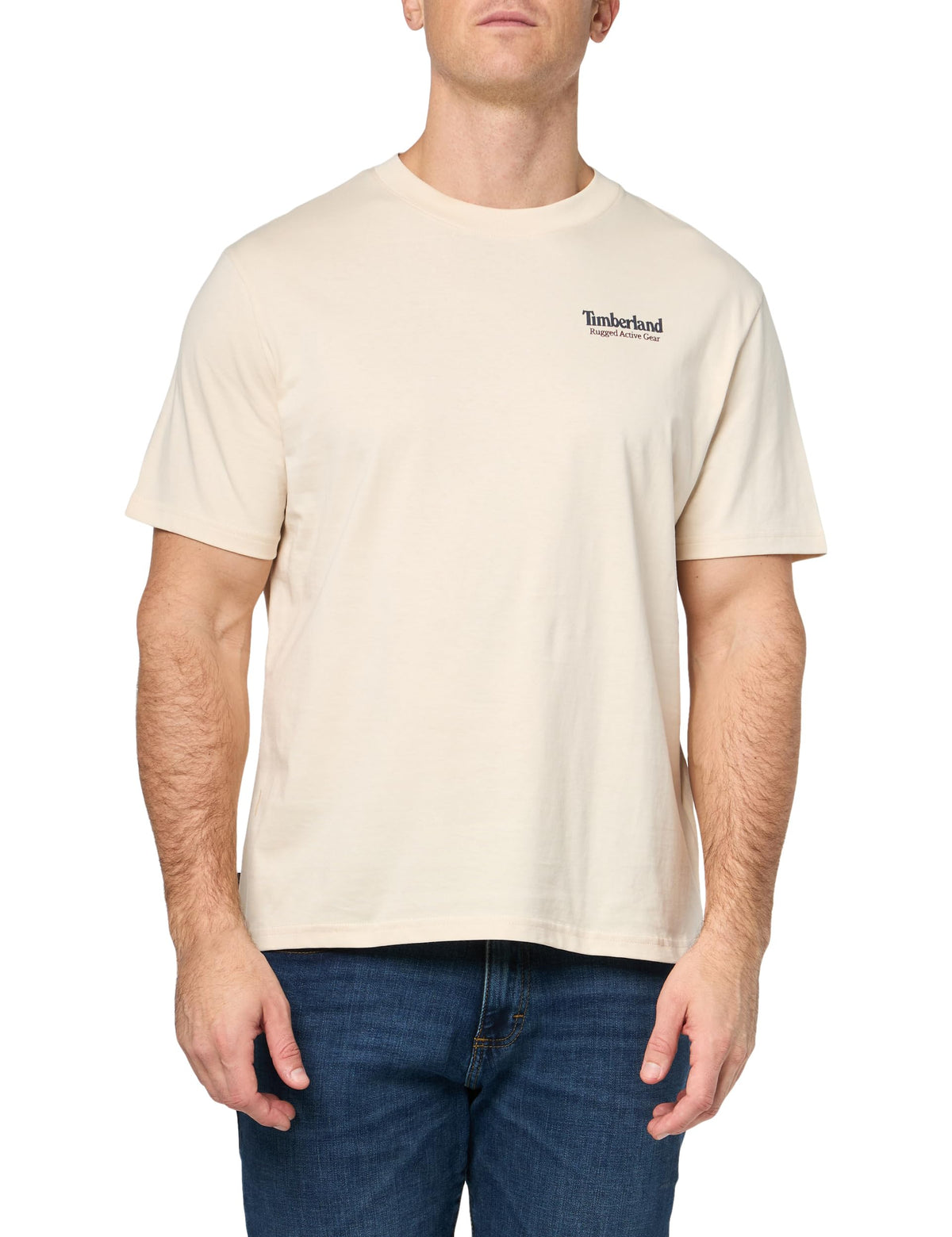 Men's Outdoor Inspired Back Graphic Tee by Timberland – Cotton, Angora