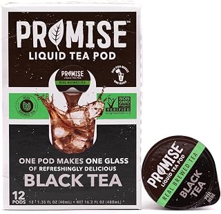 Promise Tea by Java House - Cold-Brewed Tea Concentrate Pods - Ethically Sourced - Black Tea - Pack of 48