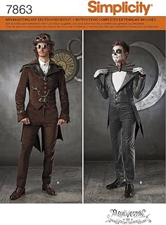 Burda Simplicity Sewing Pattern s7863. BB Costume Man Paper 21 x 15 cm White