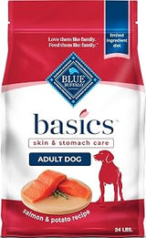 Blue Buffalo Basics Salmon Adult Skin & Stomach Care Dry Dog Food, 24 lb