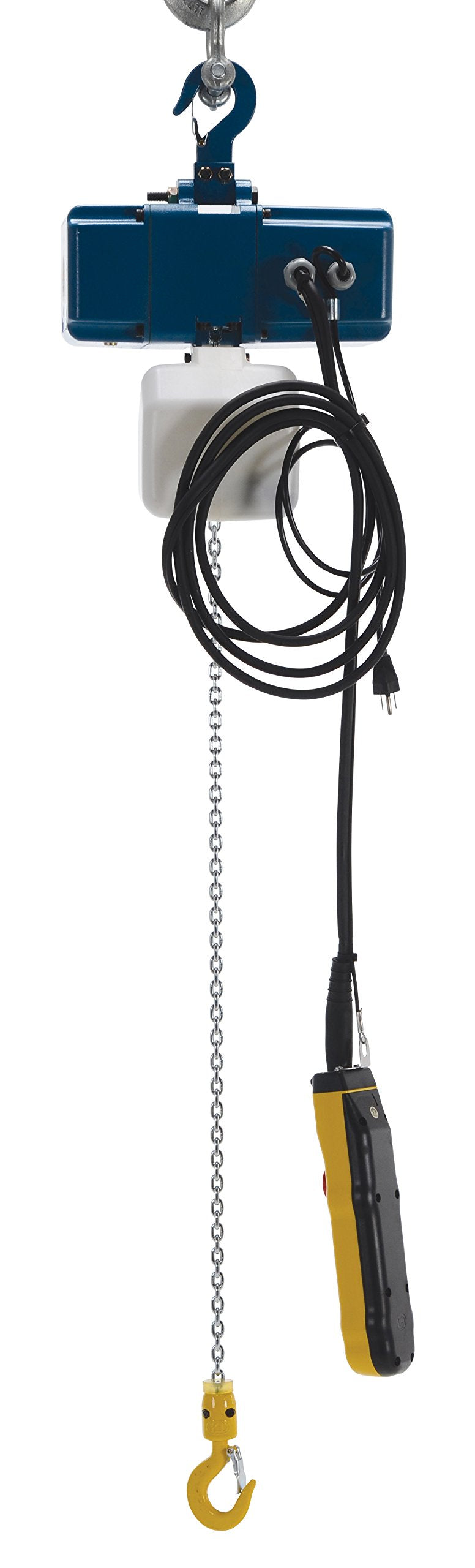 VS-ECH Variable Speed Electric Chain Hoist by Vestil – 24"L x 24"W x 20"H, Steel, Blue, Model VS-ECH-2-1PH