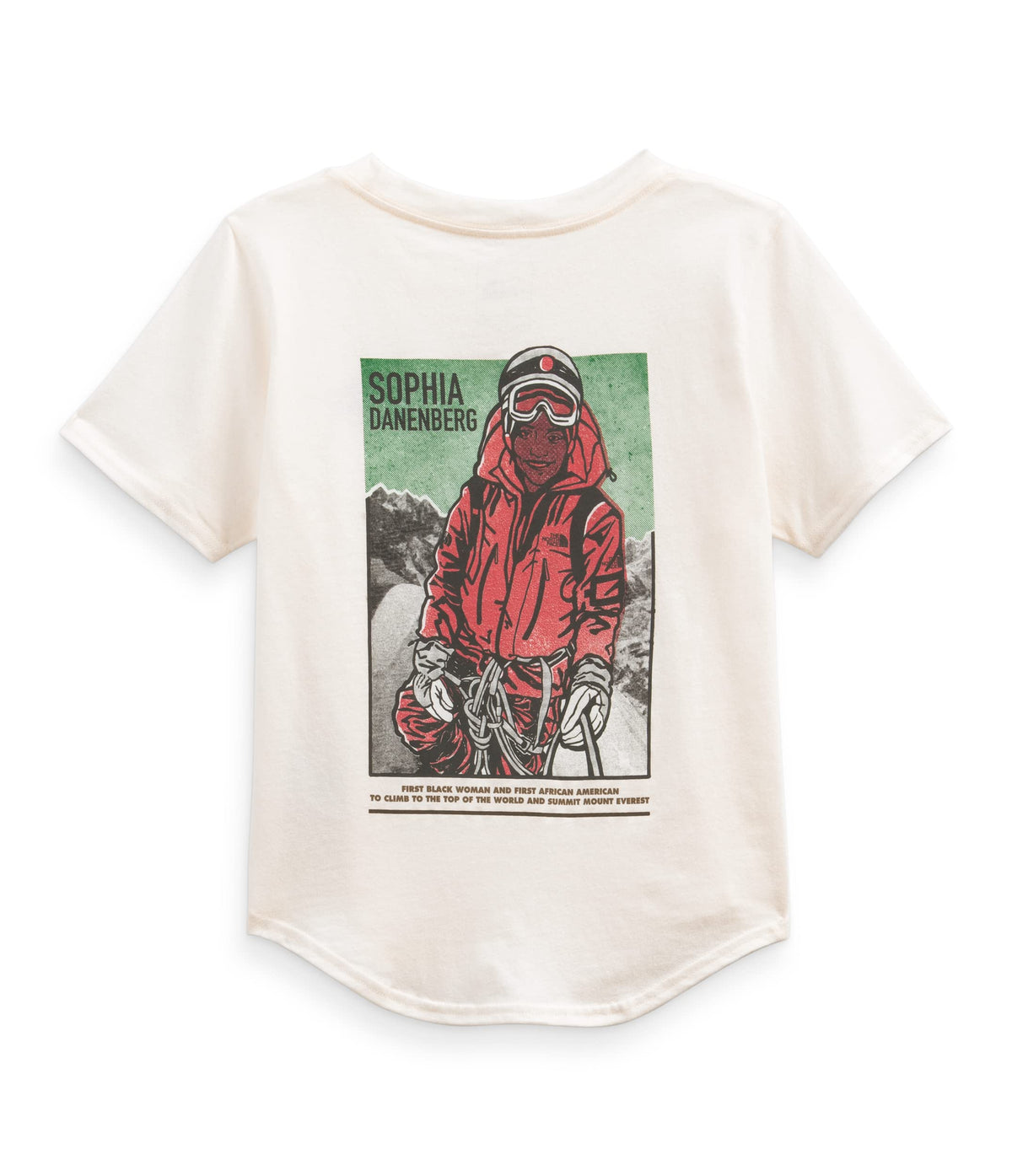 Girls’ Short Sleeve Graphic Tee by The North Face – Cotton, White, Model NF0A5J46Q4C-XS