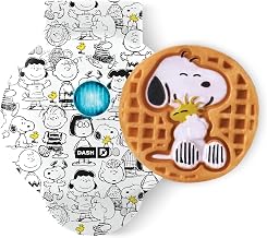 Peanuts x Dash Snoopy Mini Waffle Maker, Ceramic Nonstick Surface, White