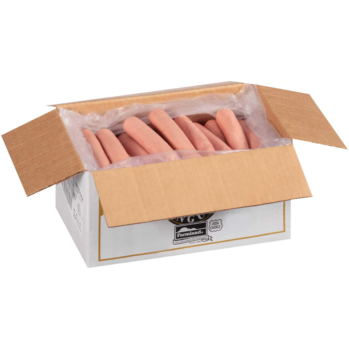 Black Angus Beef Frank Hot Dog - 5:1 -- 1 each. by Farmland – 15 pound